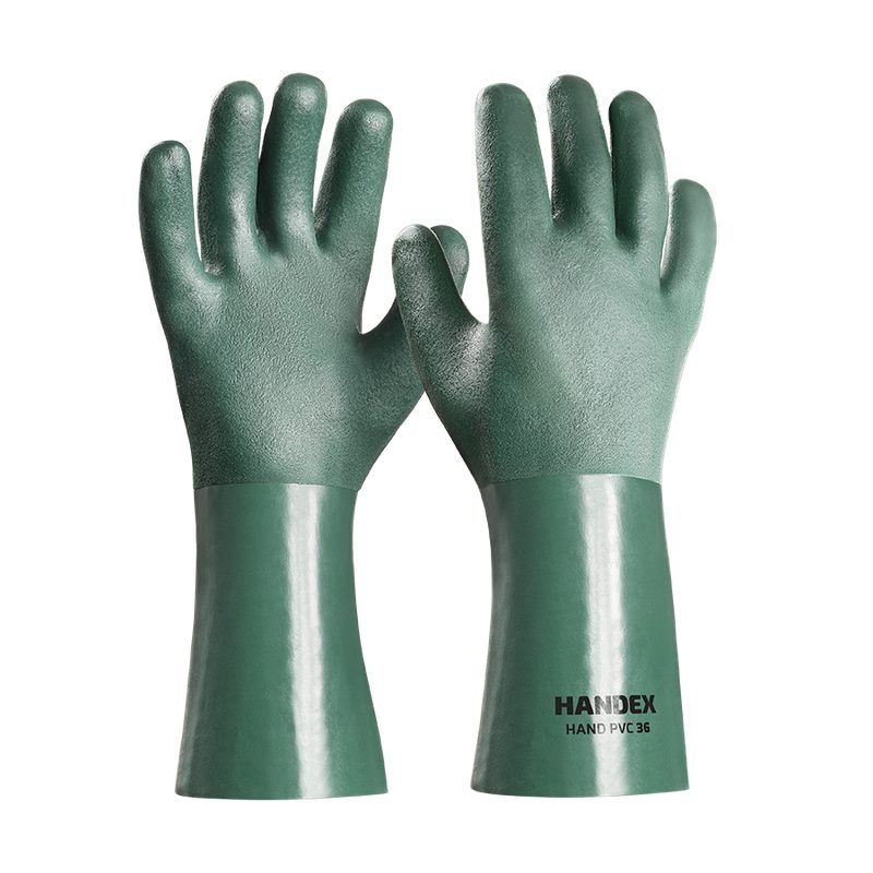 LUVA HANDEX HAND PVC 36 VERDE CA: 49.465