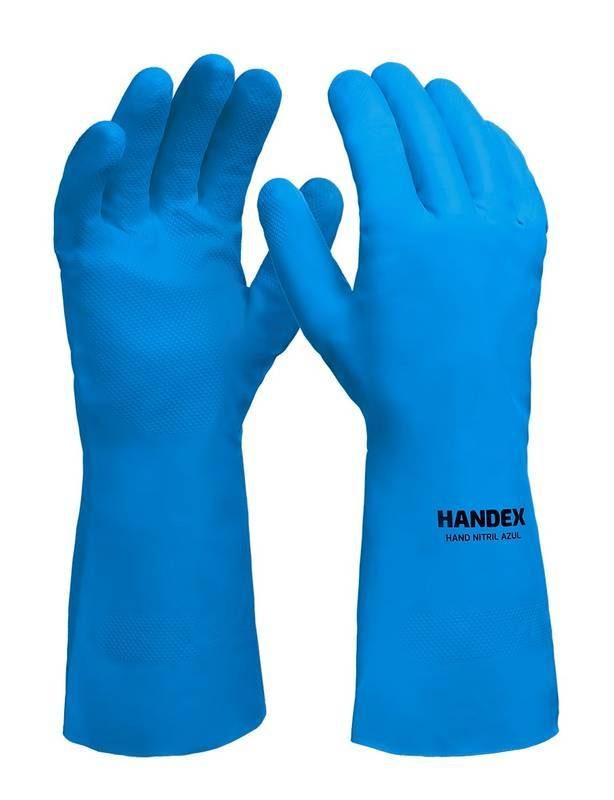 LUVA HANDEX HAND NITRIL AZUL CA: 52.697