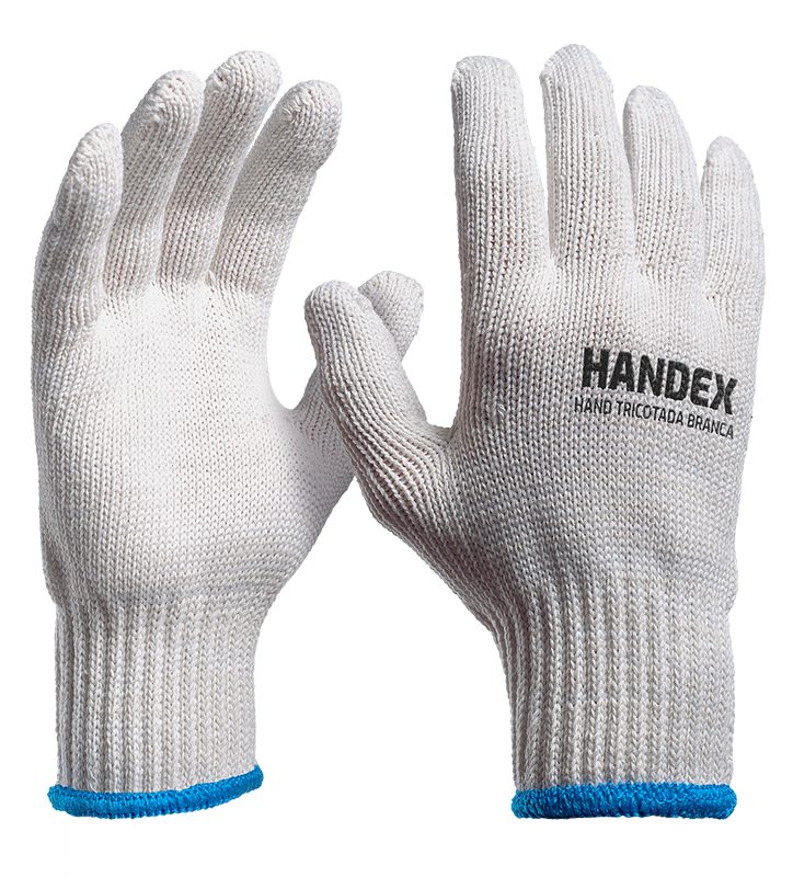 LUVA HANDEX HAND TRICOTADA BRANCA CA: 46.649