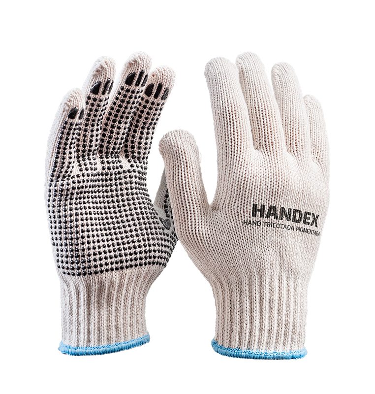 LUVA HANDEX HAND TRICOTADA PIGMENTADA BRANCA CA: 43.388